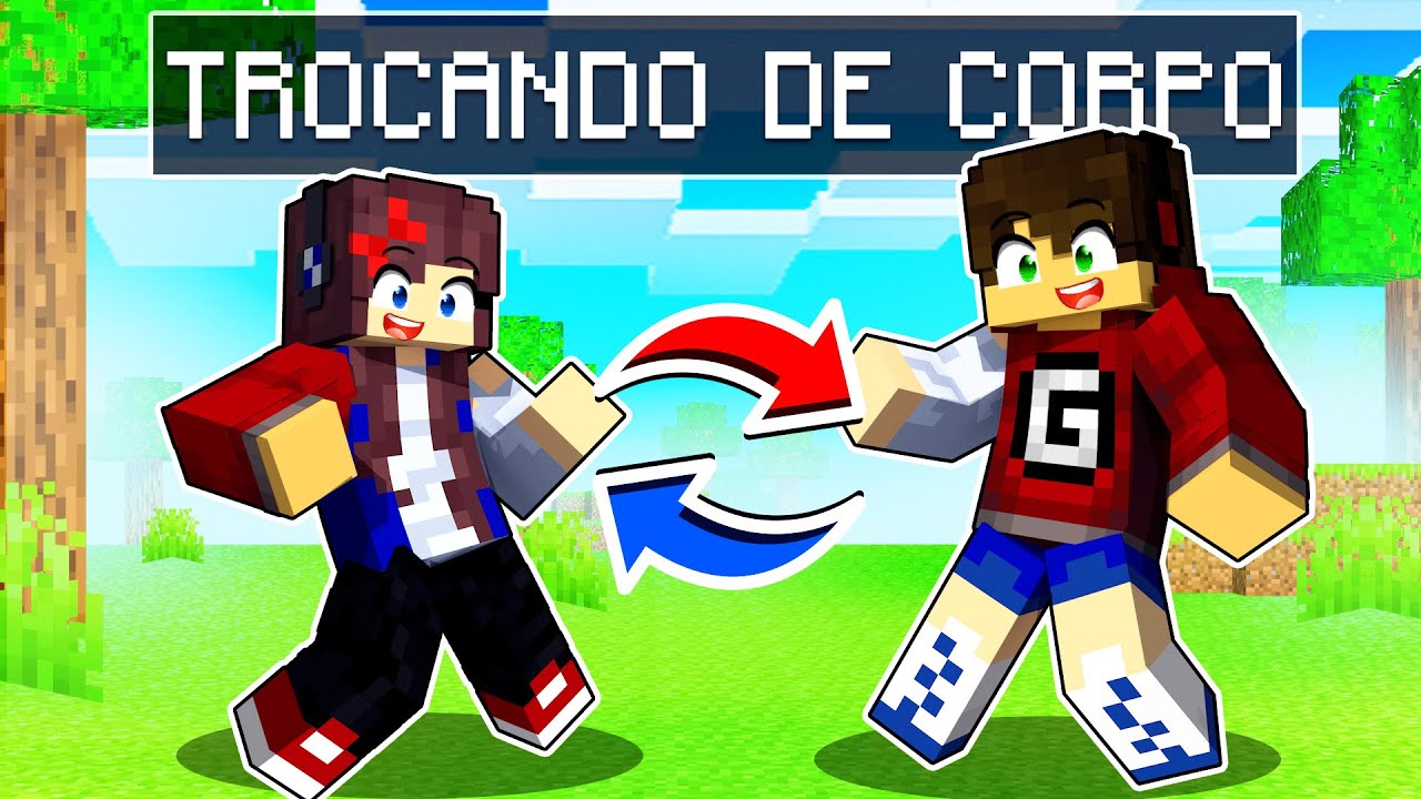 TROQUEI DE CORPO COM UMA MENINA no MINECRAFT ✭ Guihh ✭