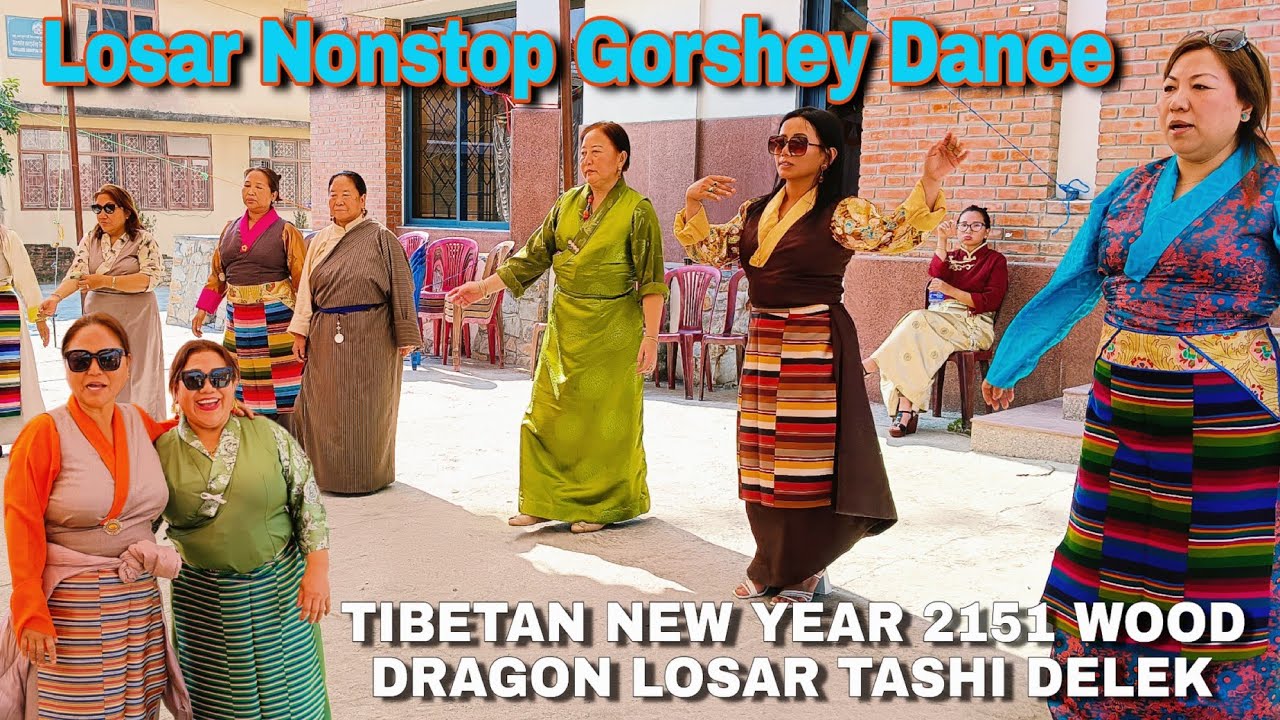 First Day of Losar Celebration || Non- Stop Gorshey Dance || Samdupling Tibetan Camp 