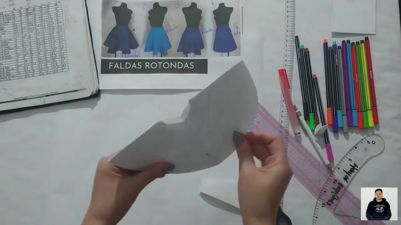 TRAZO DE FALDAS ROTONDAS