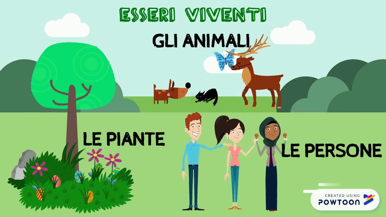 GLI ESSERI VIVENTI E NON VIVENTI