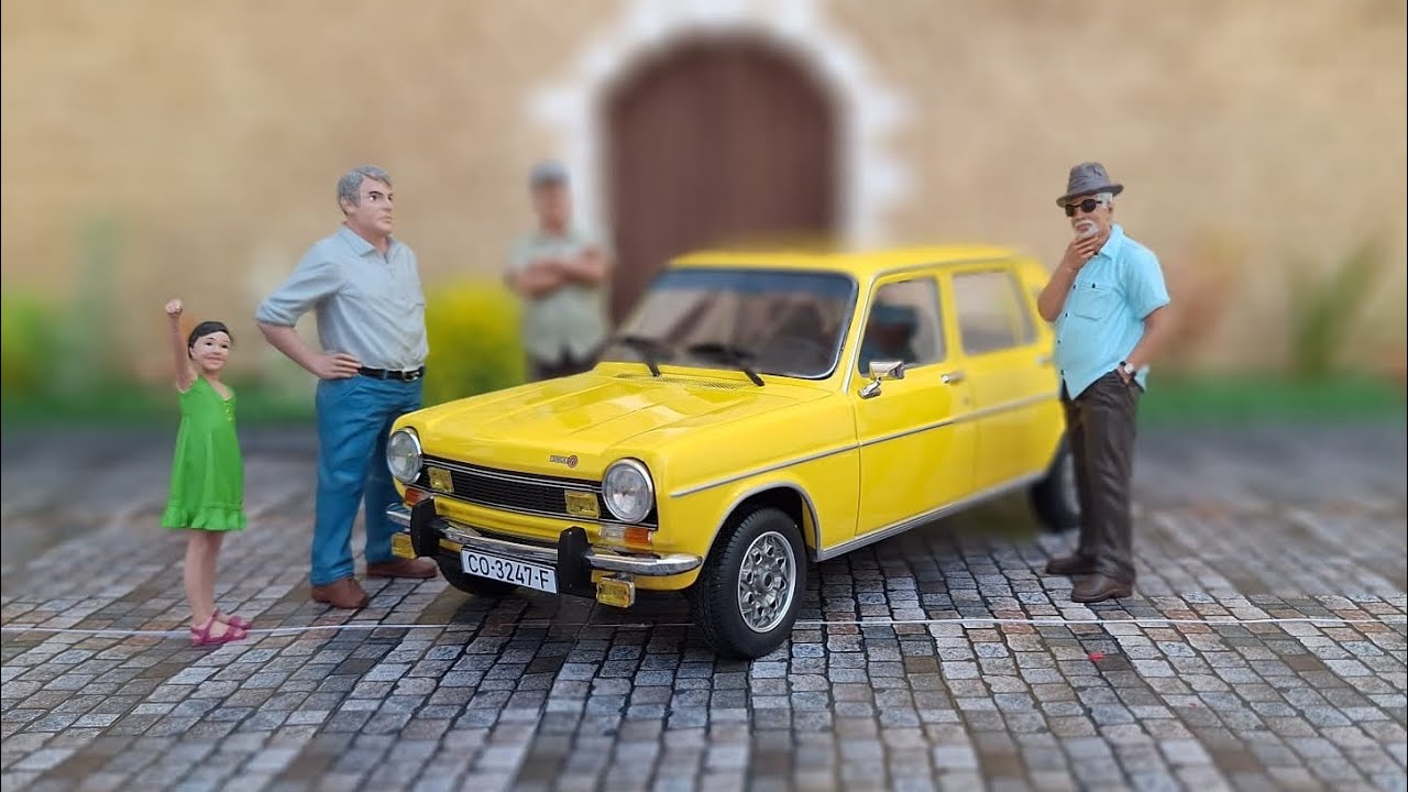 Simca 1100/1200 TI a escala 1:18, del año 1975, fabricado por Norev 