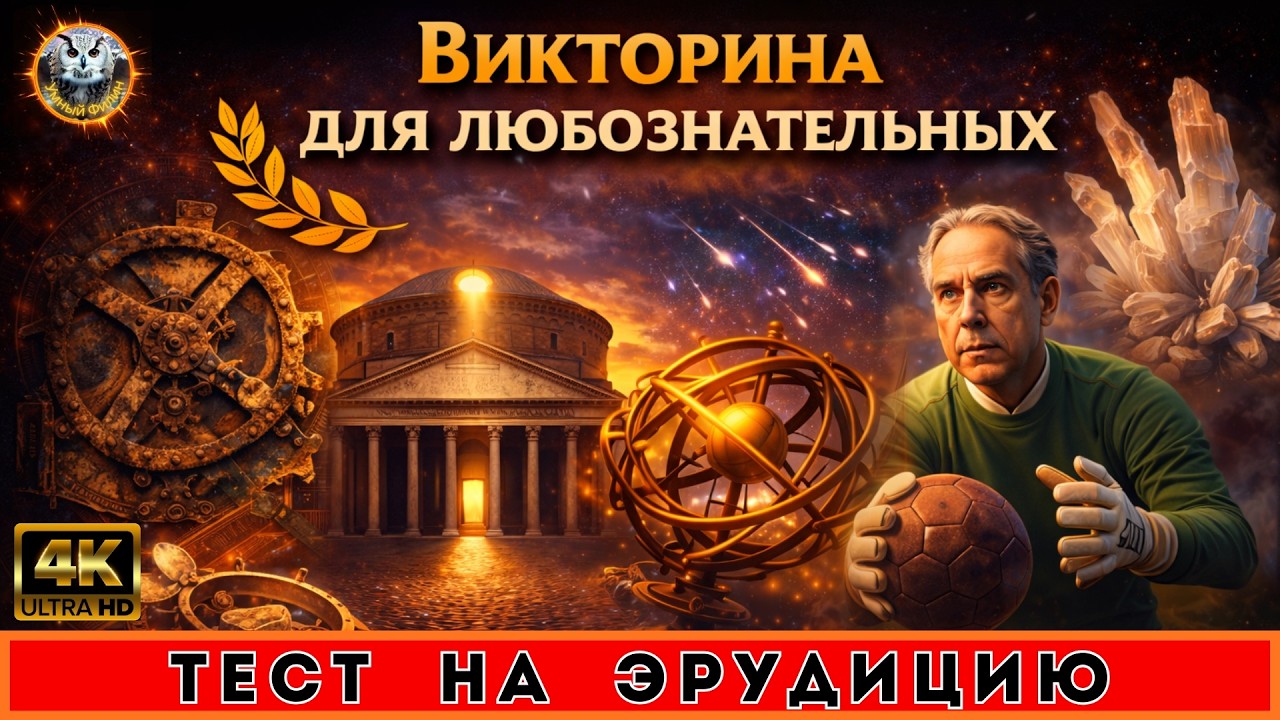 12 вопросов, которые перевернут ваш мозг! 🧠 Сможете ответить на все?