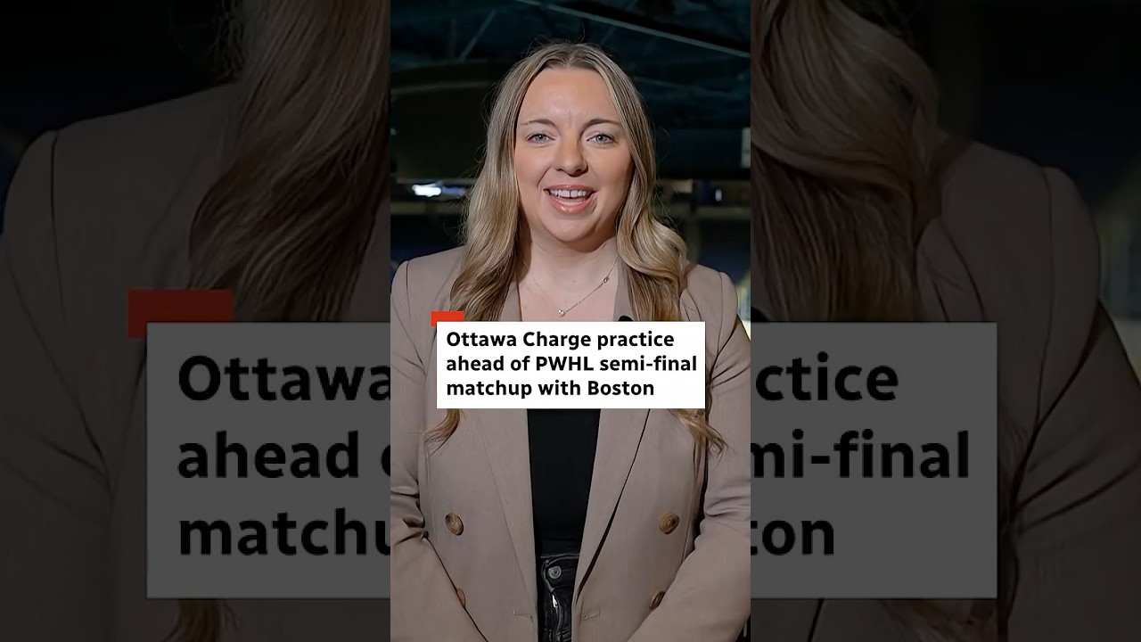 Ottawa Charge get ready for Game 1 of PWHL playoffs against Boston Fleet
