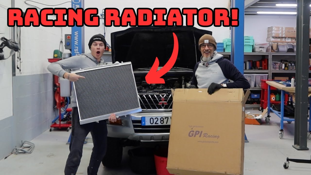 Aluminium racing radiator for our truck! Mitsubishi L200 upgrade