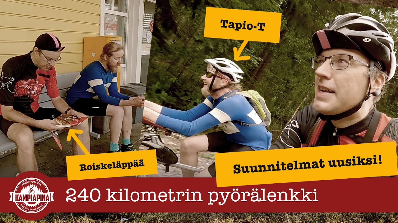 240 kilometrin pyörälenkki - mukana Tapio-T