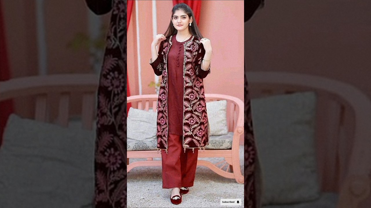 gown style dress ideas/stylish front open double shirt design/gaon dresses #foryou #gownstyleshirt