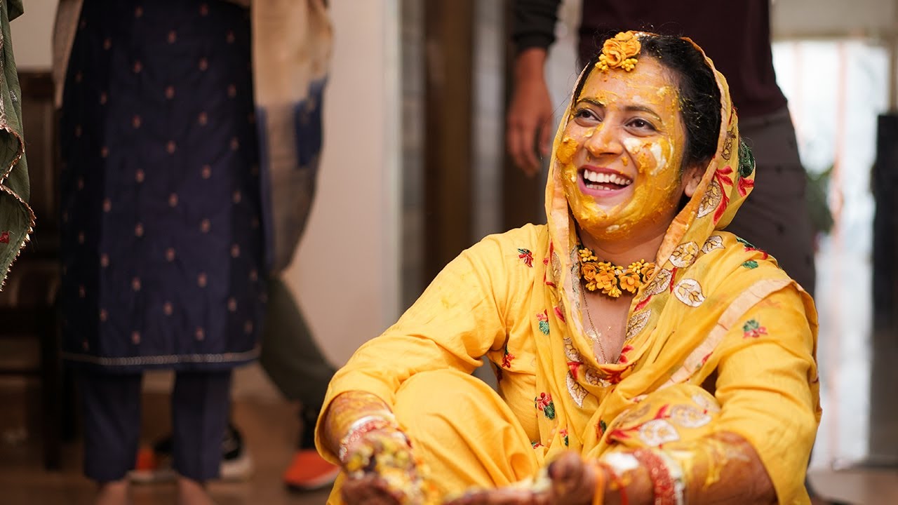 Mayian Vatna Ceremony| Bride Haldi | Punjabi Wedding Video | Harpreet & Gurpreet