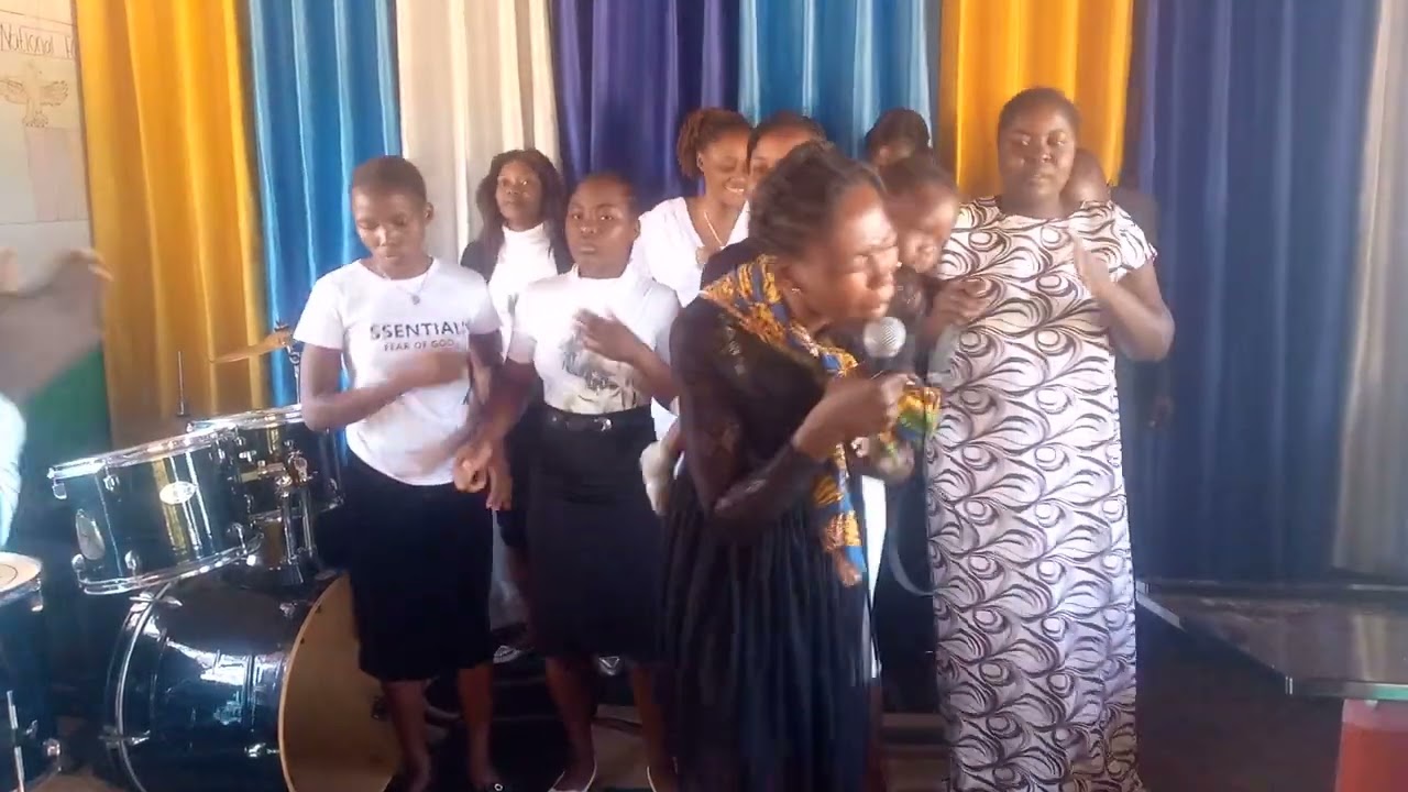 CENTER OF HOPE CHURCH, Solwezi Zambia; Praising time.