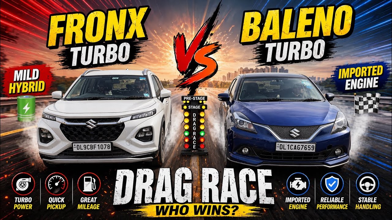 Fronx Turbo против Baleno Rs | приподнятый хэтчбек против горячего хэтчбека | специальный реактив...