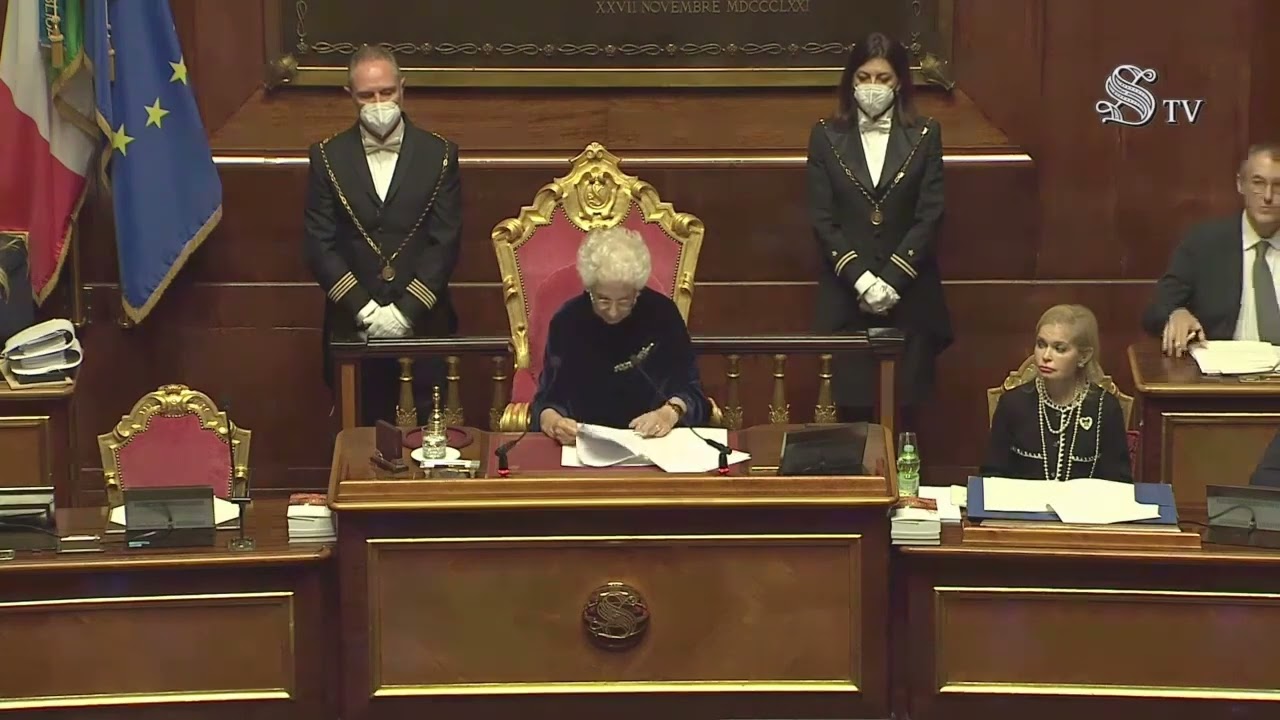 LILIANA SEGRE PRESIEDE LA SEDUTA IN SENATO (DISCORSO INTEGRALE)