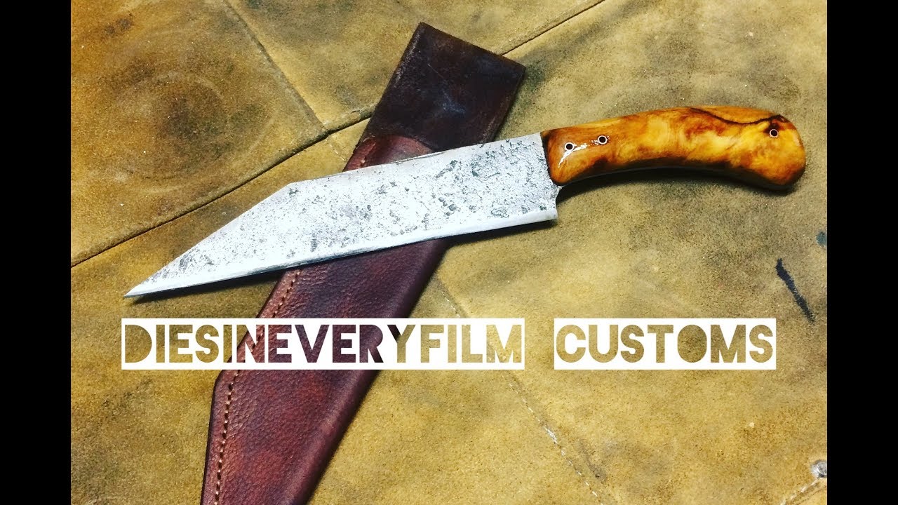making saw blade viking seax knife