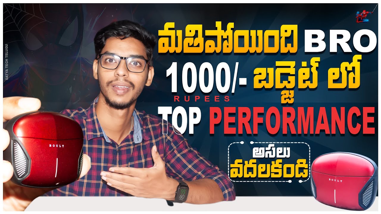 Best tws Earbudsunder 1000 in 2024 telugu || Boult Y1 Gaming TWS Earbuds Unboxing & Review
