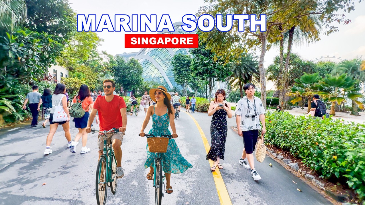 Singapore City View from Newly Opened Marina South District | Singapore Newest Waterfront District😍
