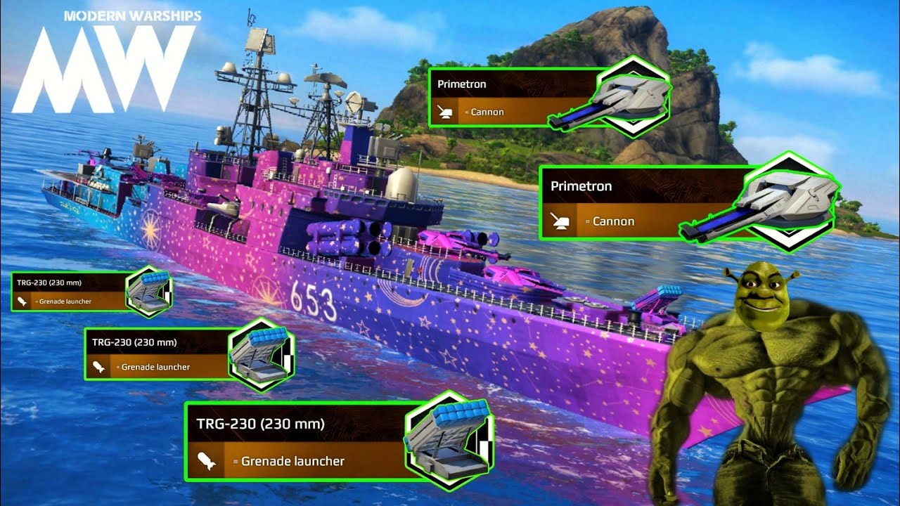 Basisty With Primetron Cannon & TRG-230 🔥 Feel Like Monster 💀 - Modern Warships 