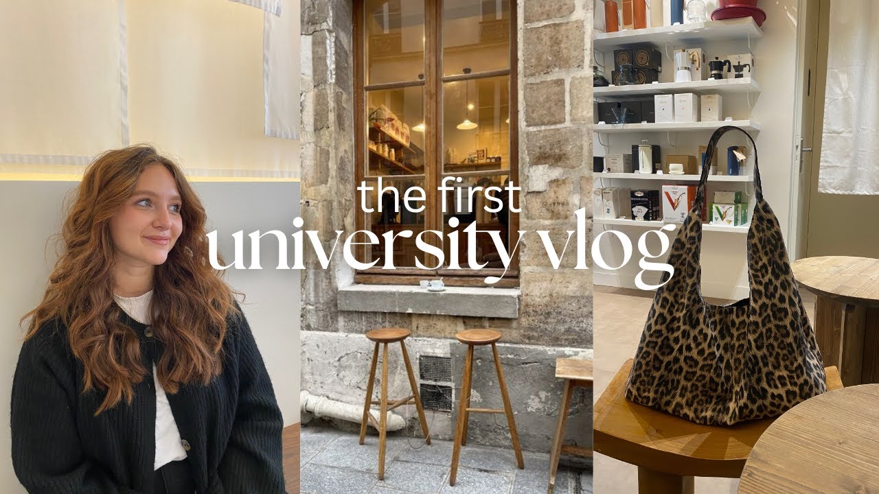 uni vlog : la rentrée, un café à paris & haul