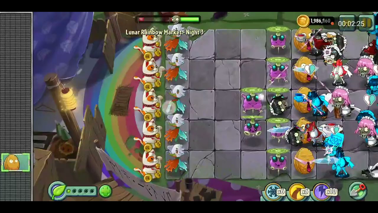 Plants vs Zombies 2 Reflourished Lunar Market Rainbow Day 3