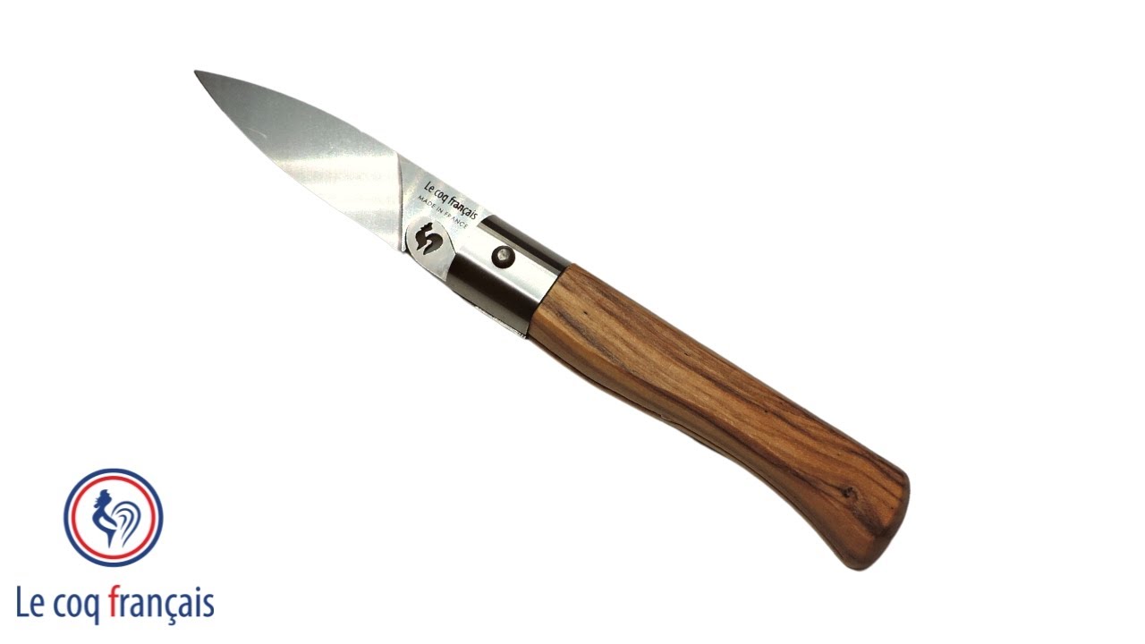 Couteau de poche Virole Lock Olivier - Le Coq Français