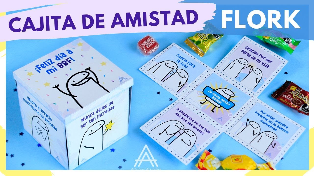 ⭐Cajiita explosiva de FLORK para mi mejor AMIGA o AMIGO ⭐ Regalos de amistad deformito