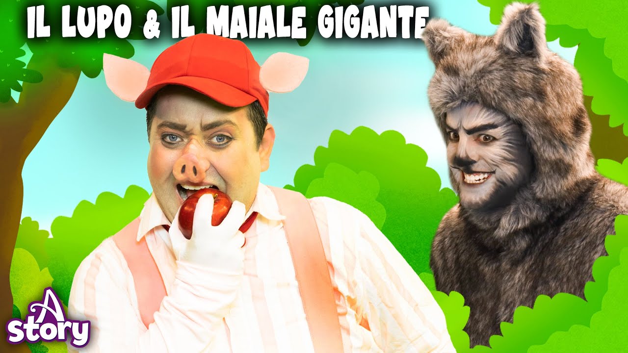 Il Lupo Cattivo E Il Maiale Gigante | Storie per Bambini Italiano | A Story Italian