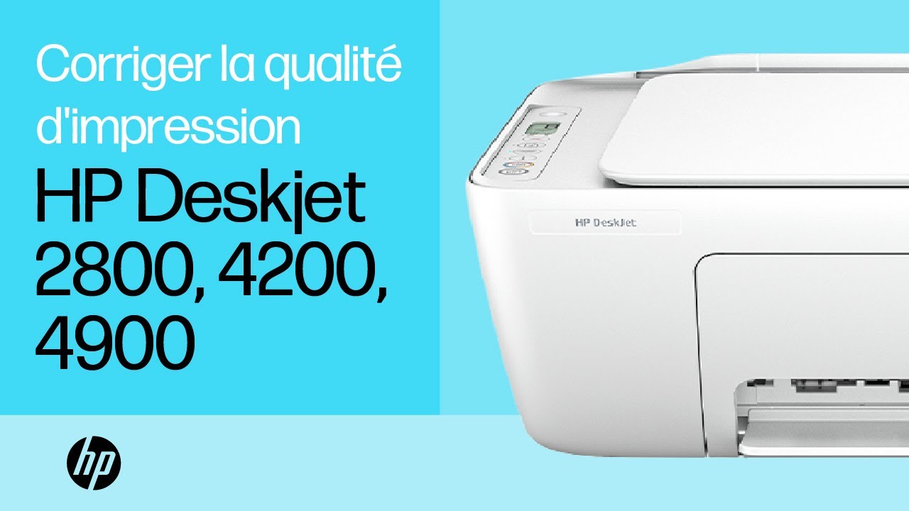 R&eacute;soudre les probl&egrave;mes de qualit&eacute; d'impression | Gammes d'imprimantes HP DeskJet 2800, 4200, 4900