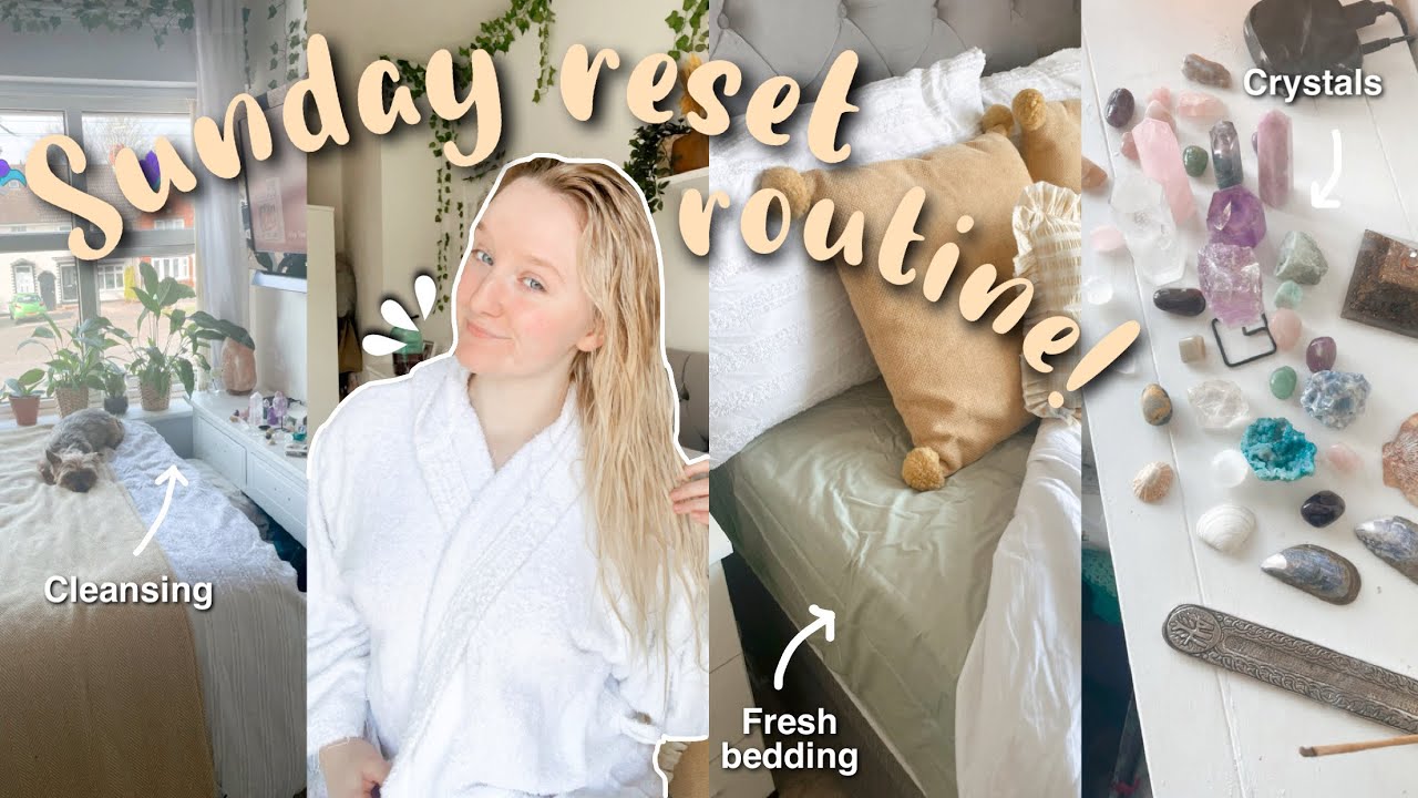 My Sunday reset routine 2022 (cleaning, cleanse and self care)