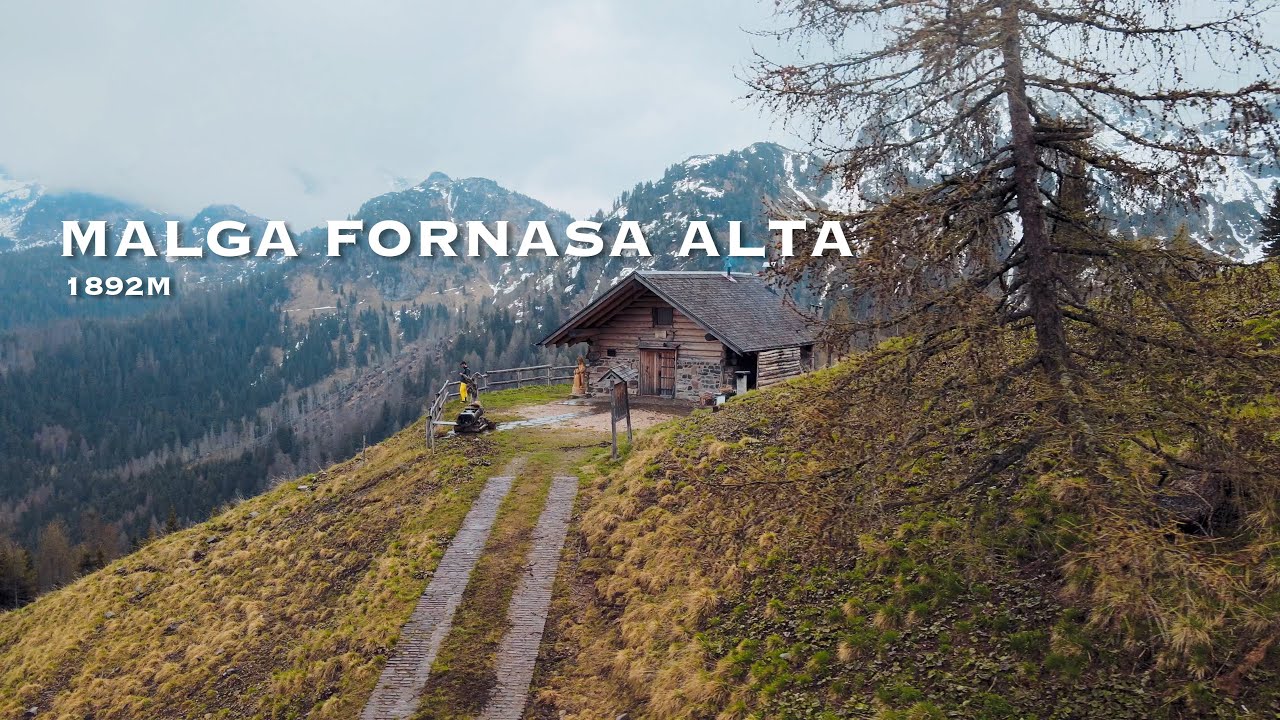 Night alone at Malga Fornasa Alta | Free Overnight stay | Rainy landscape