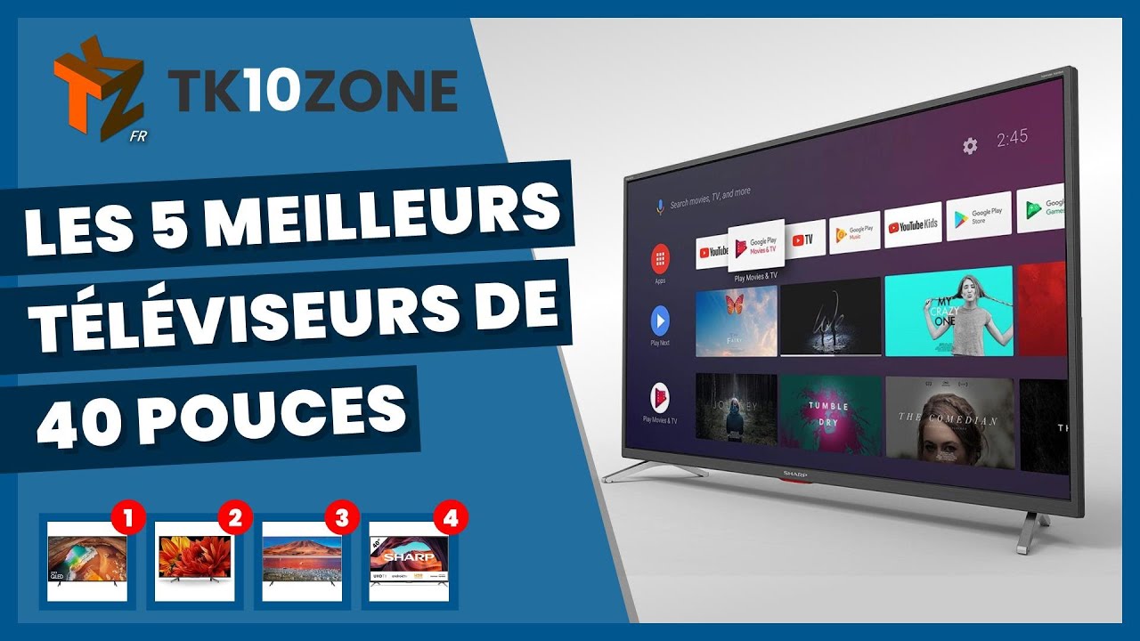 Les 5 meilleurs t&eacute;l&eacute;viseurs de 40 pouces