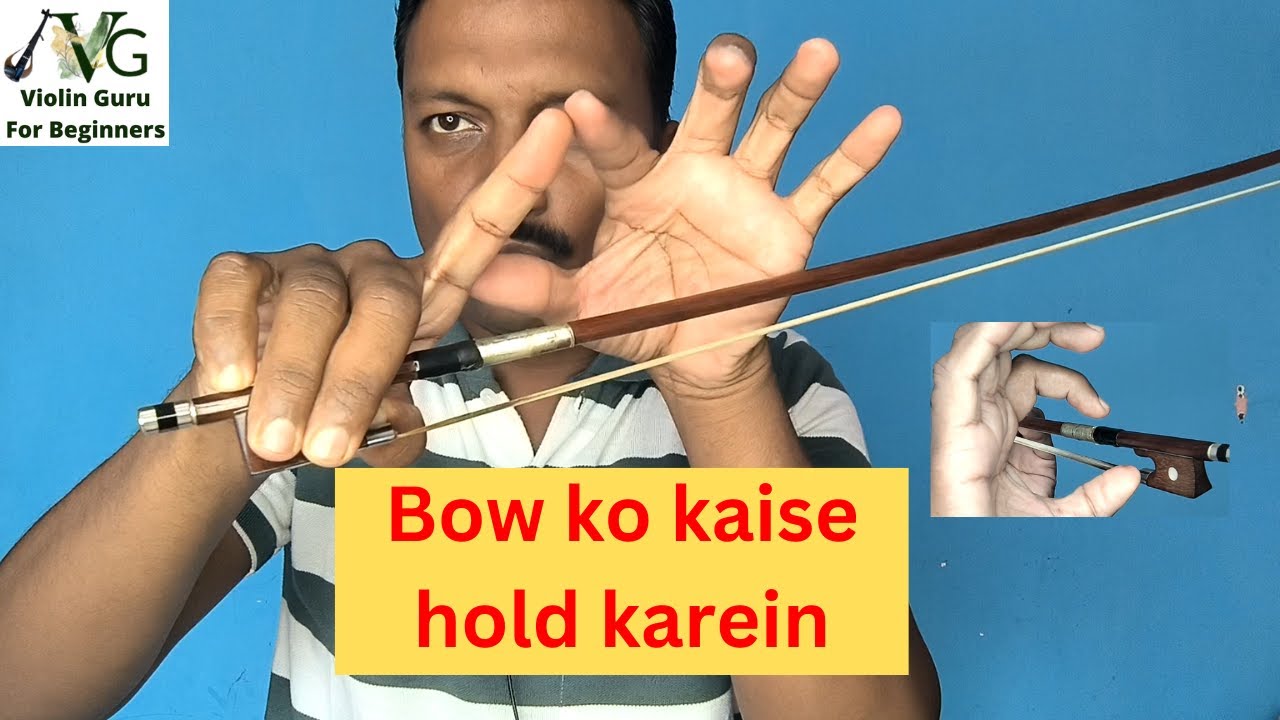Learn How to hold the Violin Bow #violin_guru_easy_violin_lessons_for_beginners How to hold the Bow