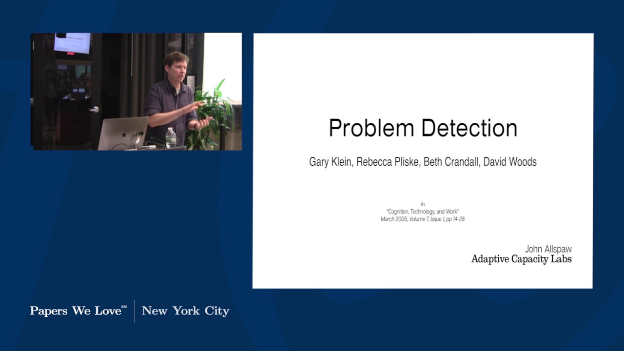 Problem Detection by John Allspaw [PWL NYC]