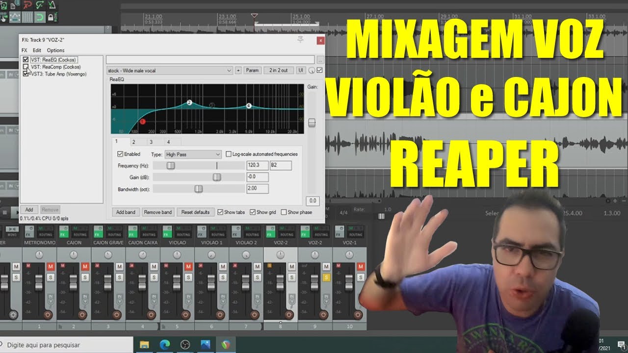 Mixagem violão e Cajon | Como fazer um vídeo de Covers para Youtube | Parte #02