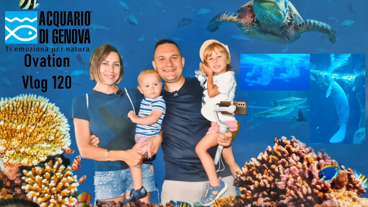 AQUARIUM GENOWA - Największe Akwarium Europy w Genui 4K - Wszystkie Atrakcje  - Ovation Vlog 120