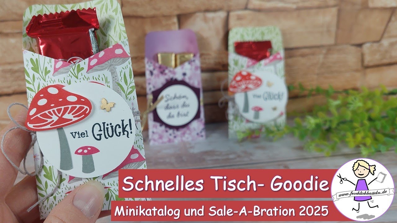 schnelles Tisch- Goodie | Perfekt für Hochzeit, Kommunion und Co. | fröhlich basteln | Stampin' Up!