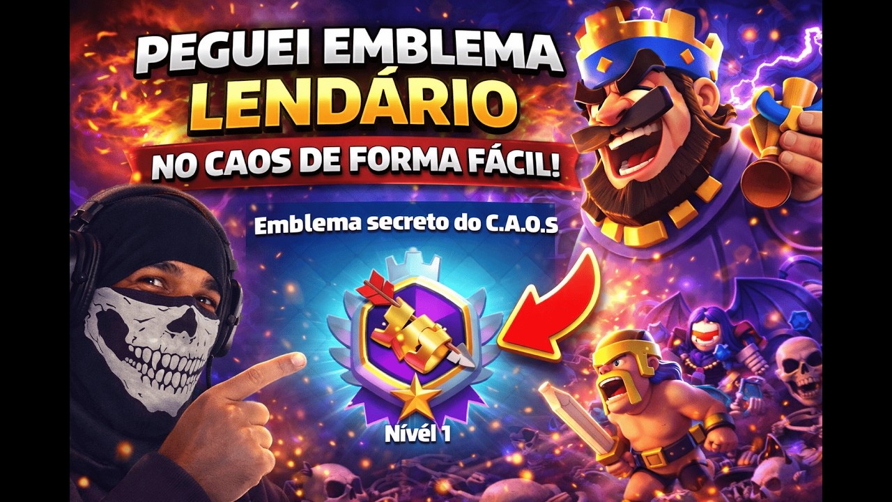NOVO SEGREDO do C.A.O.S! PEGUE O EMBLEMA LENDÁRIO FÁCIL!