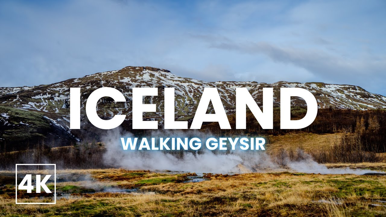 Walking Geysir 🇮🇸💨 | Iceland ASMR Tour with Natural Ambience (4K, No Music)