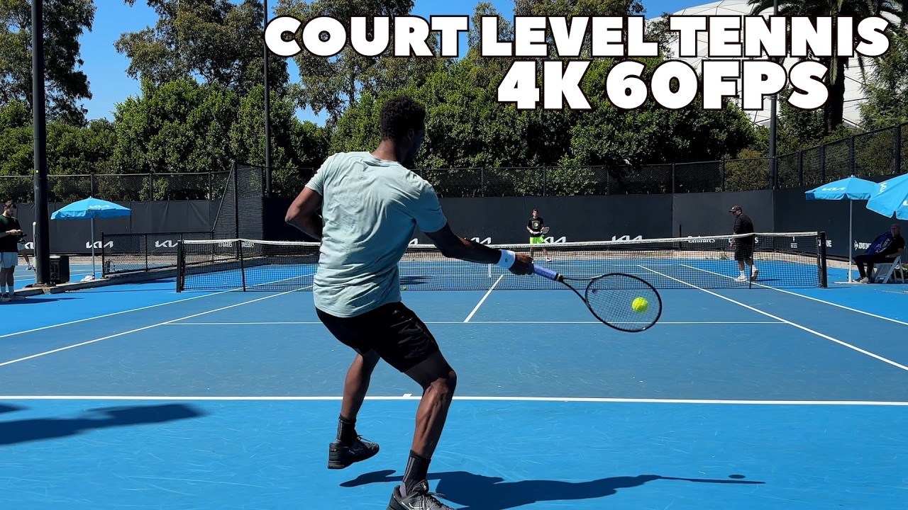 The HARDEST Hitting I've EVER Seen Up Close! 😱🔥| Gael Monfils Court-Level Practice 2025 4K 60FPS