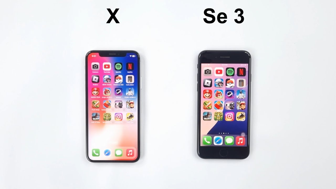 iPhone X vs iPhone SE 2022 - Speed Test 2024