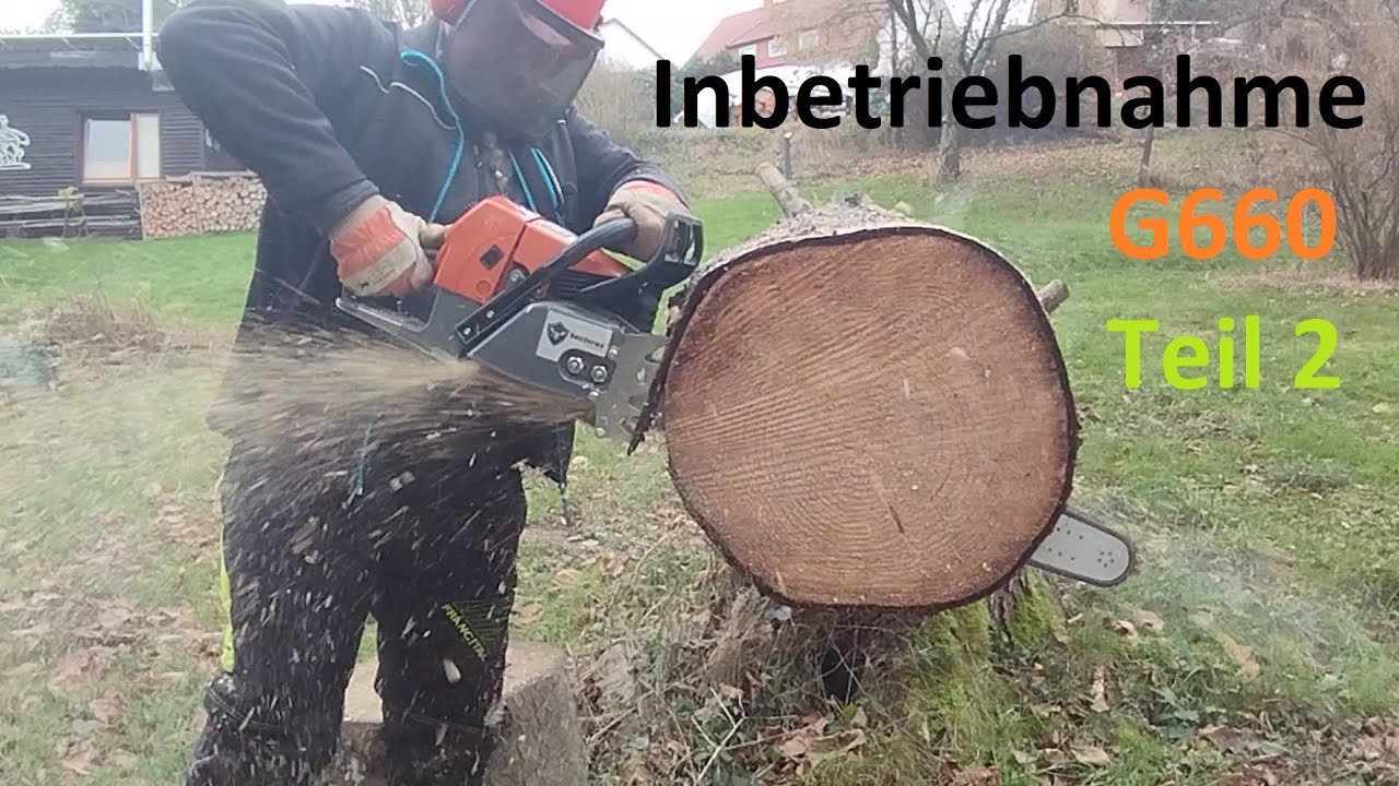 Holzfforma Farmertec G660 Teil 2 - Inbetriebnahme & erste Testschnitte MS660 Klon