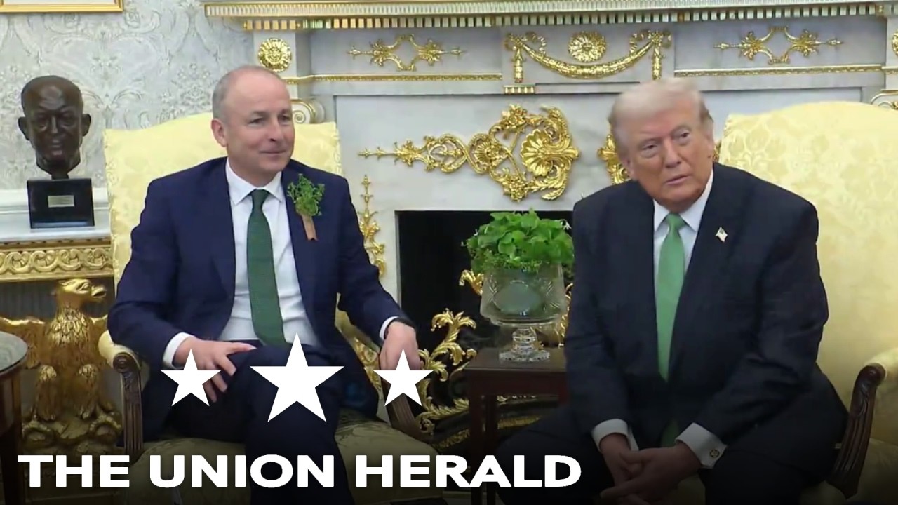 Президент Трамп встретился с премьер-министром Ирландии Мартином.