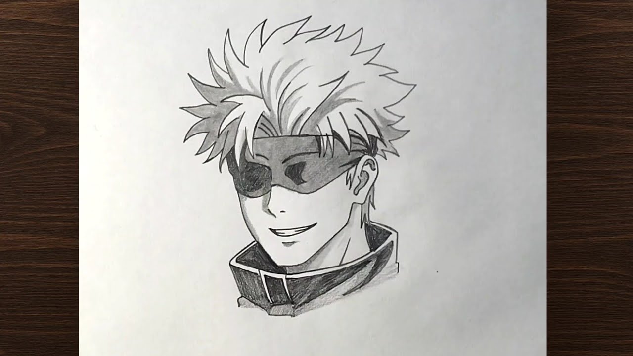 Easy Gojo Satoru Drawing for Beginners | Jujutsu Kaisen