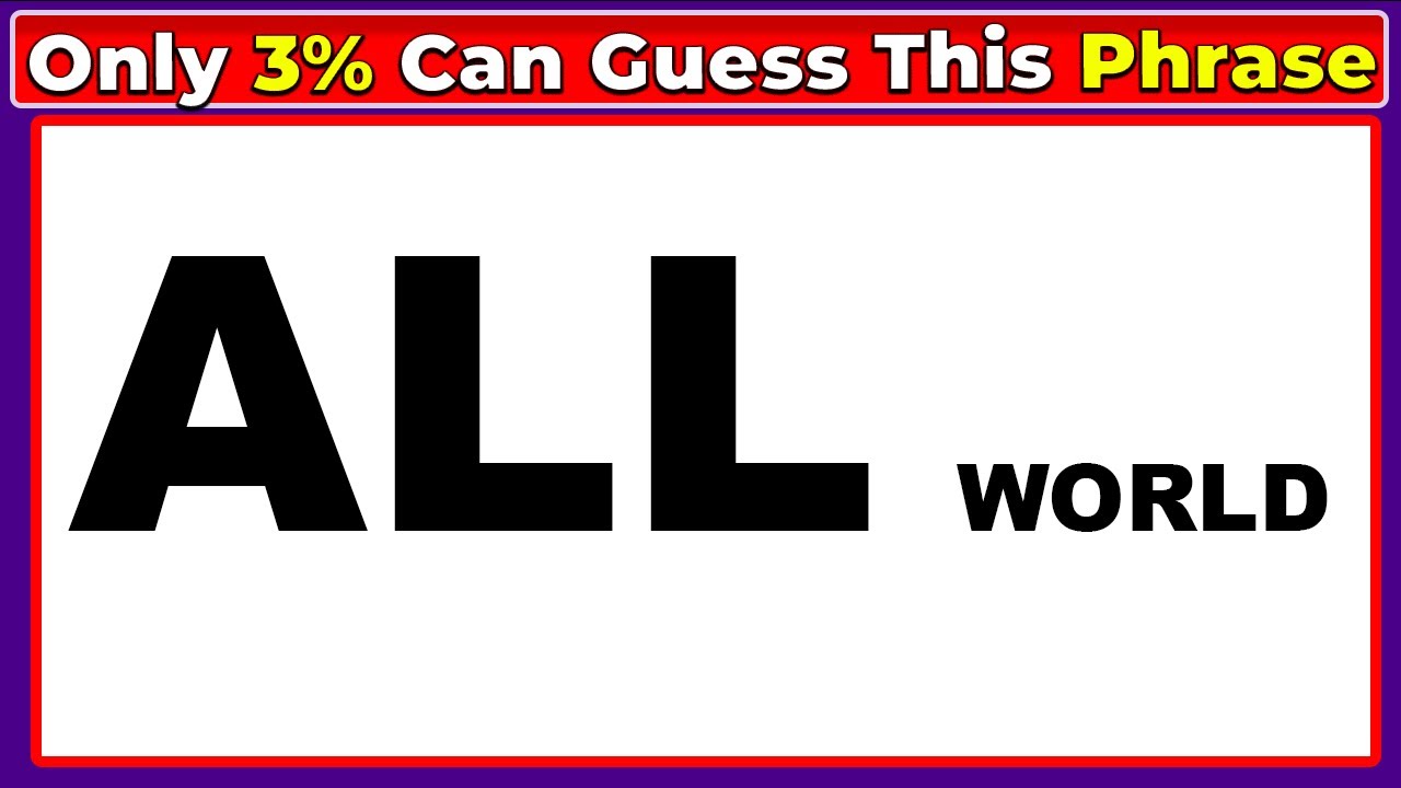 20 Tricky Brain Teasers That Will Boost Your Thinking || Rebus Puzzles Challenge 26