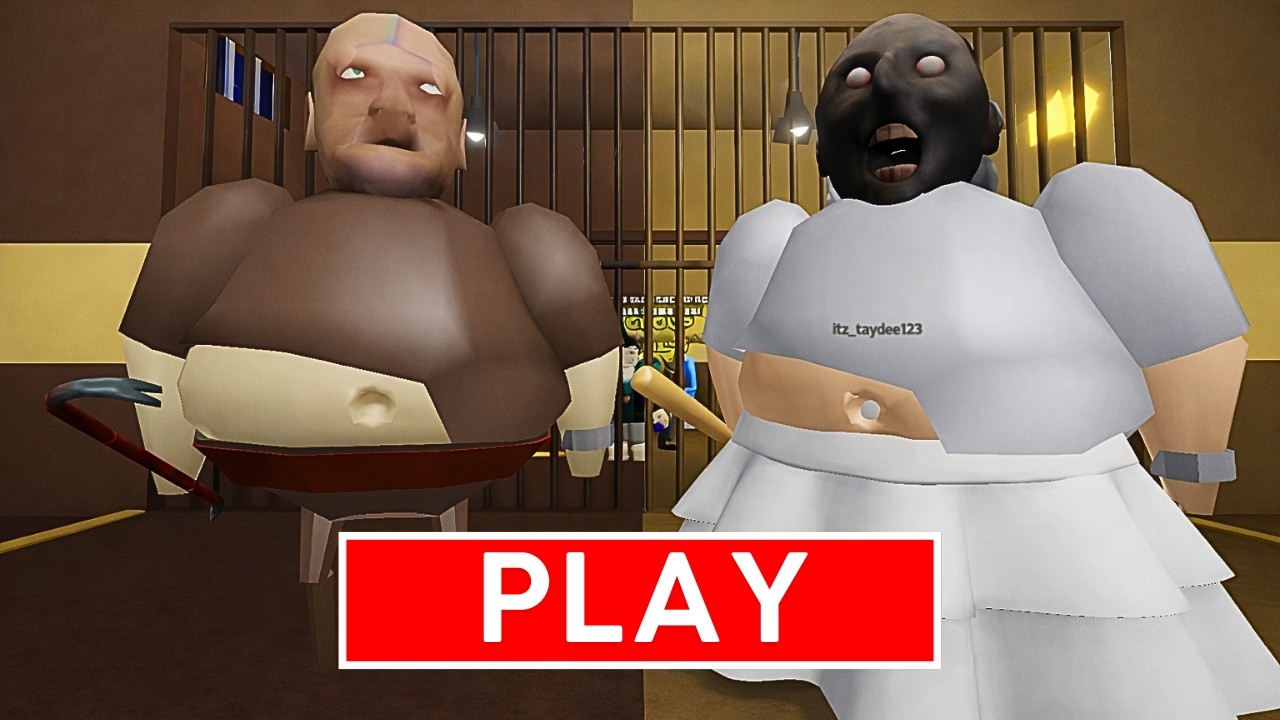 GRANNY VS GRANDPA'S 👴 PRISON RUN! | ROBLOX (OBBY)