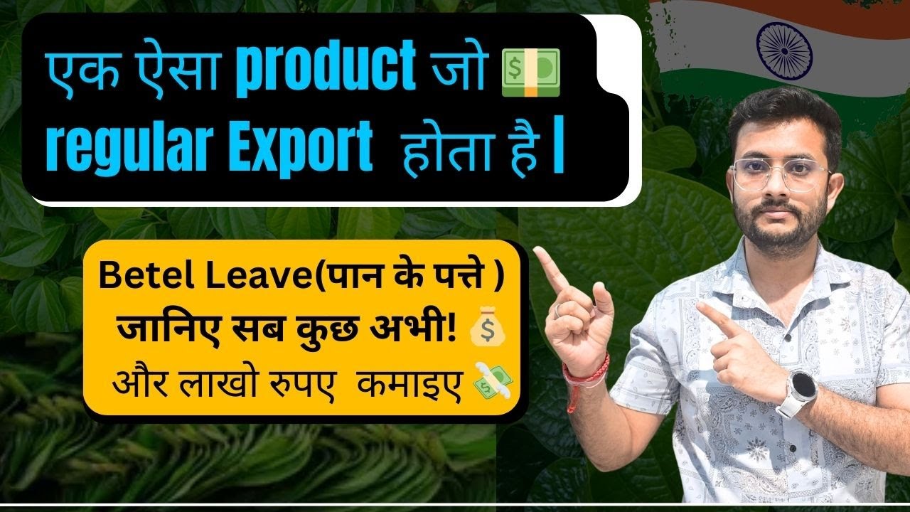 Export Betel Leaves: कम Investment, Regular Income! जानिए कैसे करें शुरुआत! 🌿 | Rajnish Sir | CIES