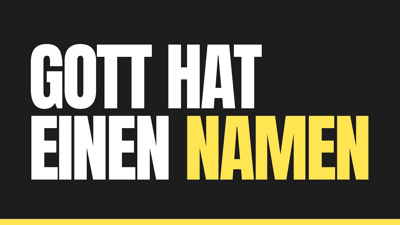 Gott hat einen Namen | Tiras Maxeiner | 01.02.2026
