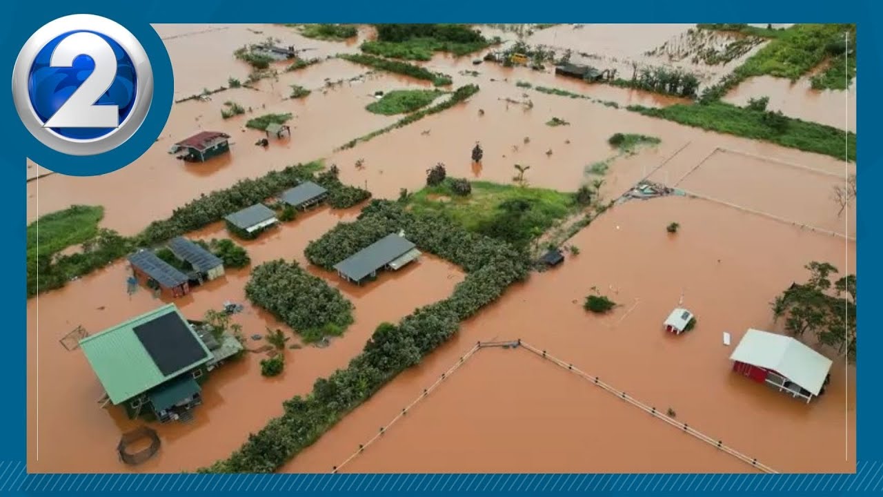 Dozens of acres of homes and farmland flooded in Waialua
