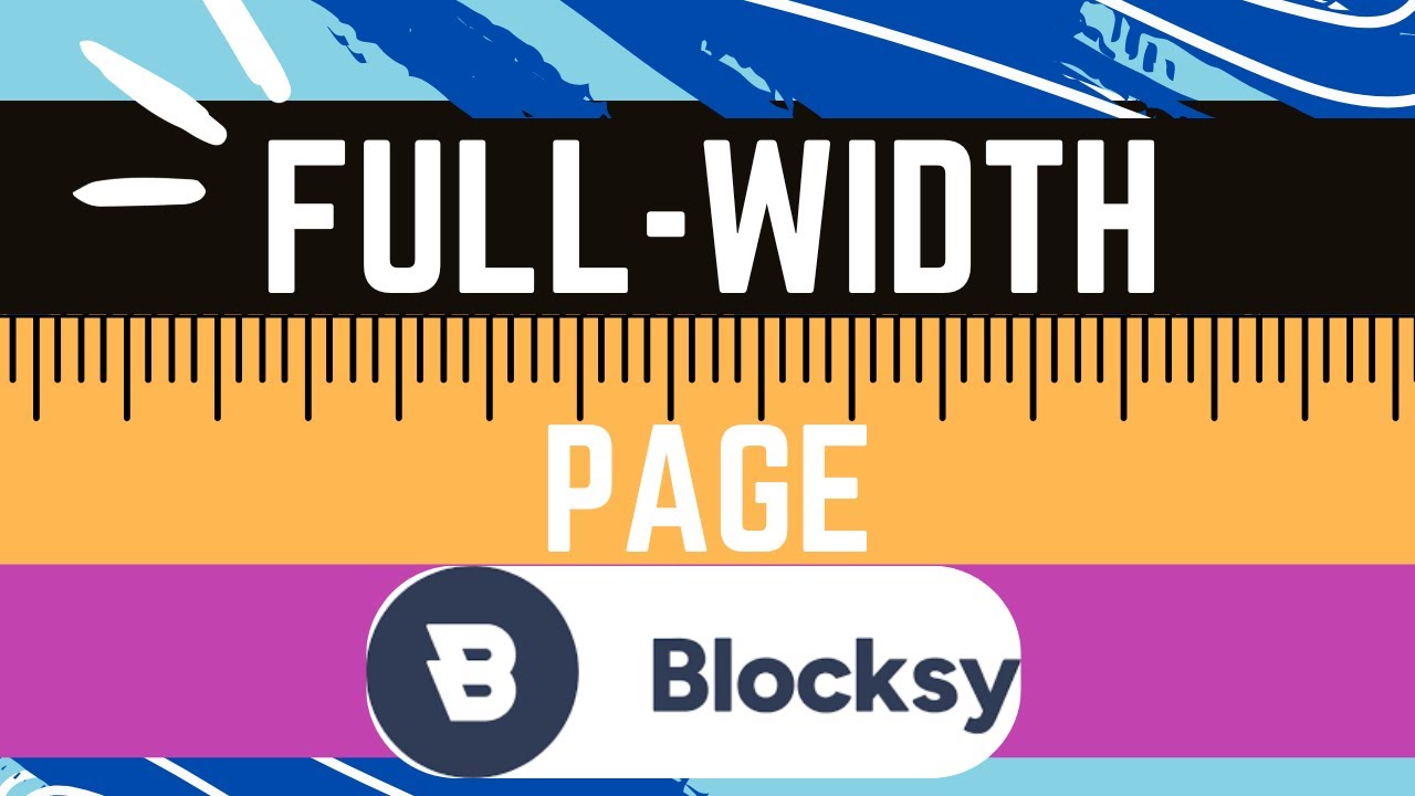 Make a page full-width in Blocksy!