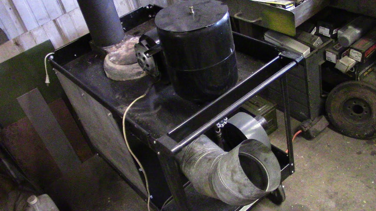 CRAZY efficient waste oil heater !!!