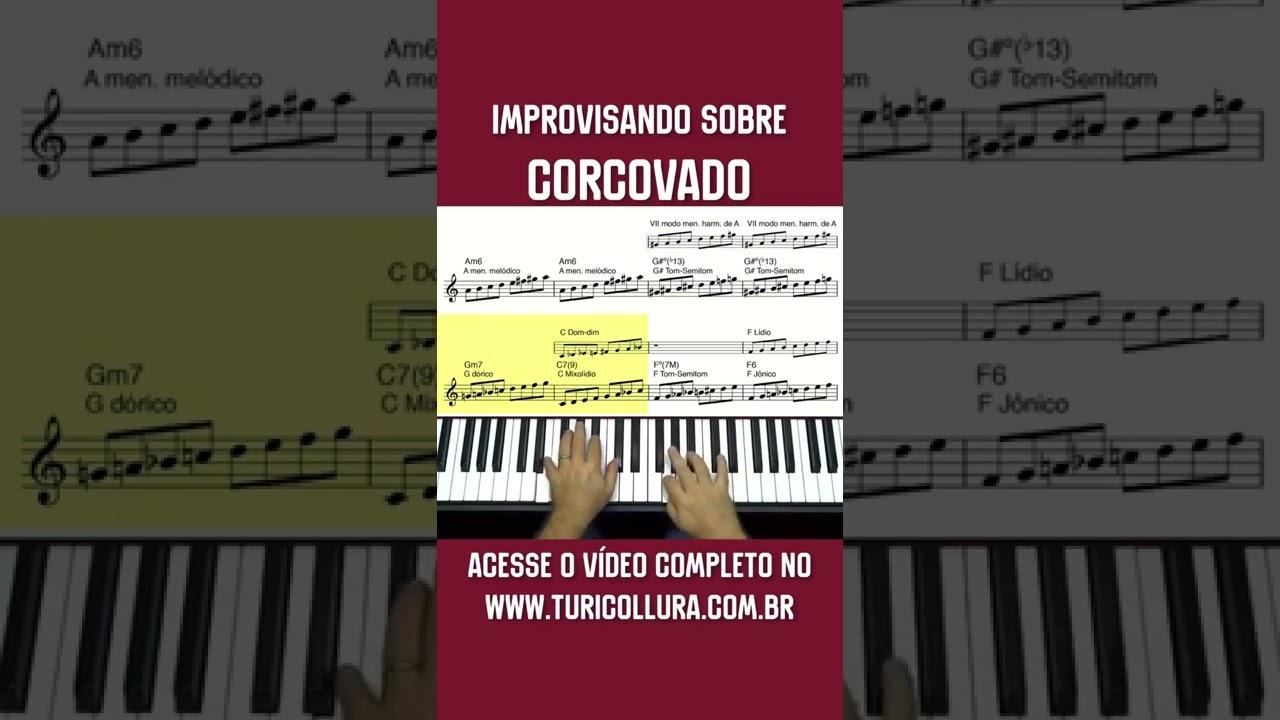 Improvisação: Escalas para Corcovado - SHORTS