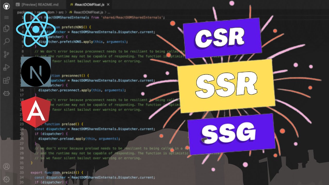 CSR vs SSR vs SSG explained | Nextjs React Angular