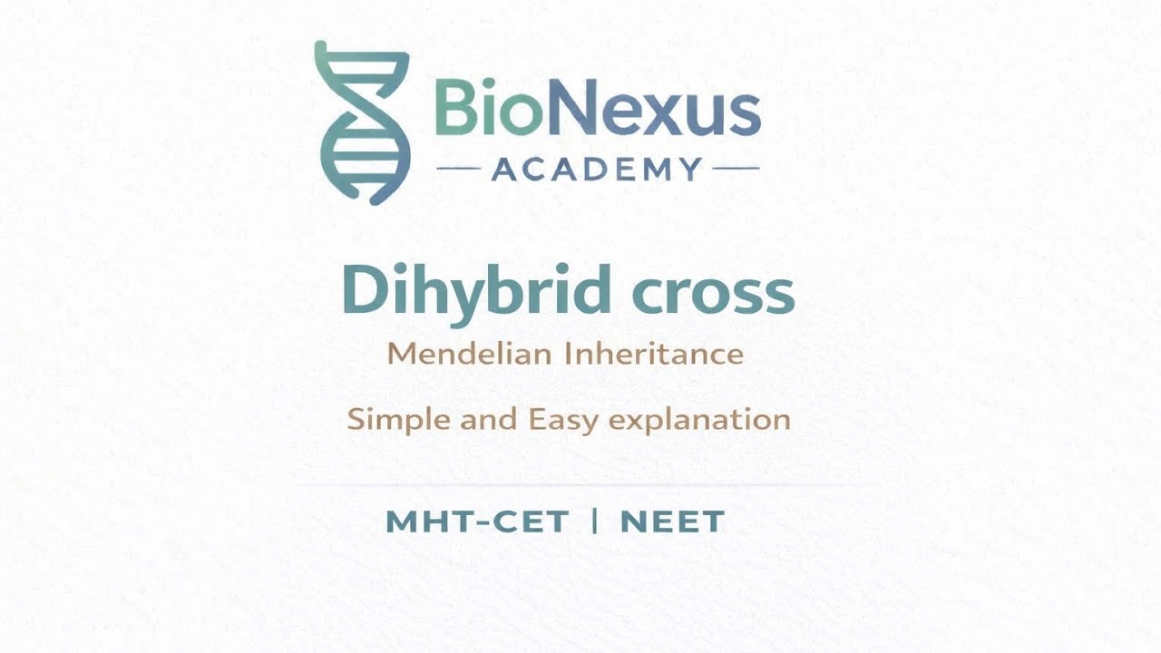 Dihybrid Cross | Complete Cross & ratios | Inheritance And Variation | HSC Biology | MHT-CET | NEET