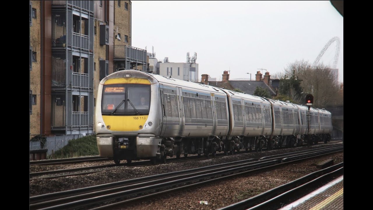 Chiltern Railways and London Tube trains at Dollis Hill